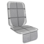 Meolsaek Car Seat Protector, Non-Slip Backing Will Not Leave Imprint, Waterproof Thicker Car Seat Cover for SUV, Sedan, Truck, Leather Seat Protector (Gray 1pc)
