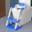 Potty Training Seat SKYROKU Potty Training Toilet with Step Stool Ladder, for Kids Boys Girls Toddlers - Comfortable Safe Potty Seat with Anti-Slip Pads Ladder (8899+DarkBlue)
