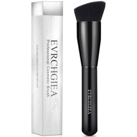 Foundation Brush, Flat Top Kabuki Foundation Brush for Liquid Makeup, Cream, Powder, Travel Size Face Foundation Blending Makeup Brushes (large)