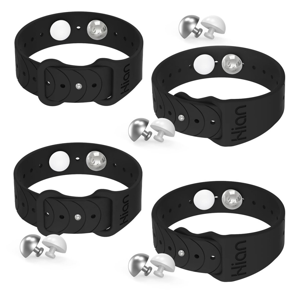 Hion Motion Sickness Bracelets Sea Sickness Wristbands for Motion Sickness/Morning Sickness/Pregnancy Nausea Anti Nausea Wristband Acupressure Nausea Bands Motion Sickness Bands2Pairs Black