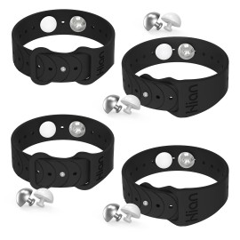 Hion Motion Sickness Bracelets Sea Sickness Wristbands for Motion Sickness/Morning Sickness/Pregnancy Nausea Anti Nausea Wristband Acupressure Nausea Bands Motion Sickness Bands2Pairs Black