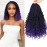 8 Packs Goddess Box Braids Crochet Hair -12 Inch Crochet Box Braids Bohomian Box Braid Crochet Hair Synthetic Braiding Hair Boho Braids Crochet Hair for Black Women(1B/Purple)