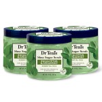 Dr Teal\'s Shea Sugar Scrub, Eucalyptus & Spearmint Essential Oils, 19 oz (Pack of 3)