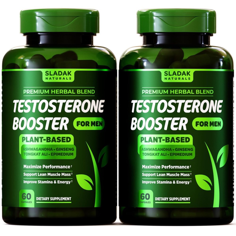Testosterone Booster Supplement for Men - Male Enhancing Test Boost - Ashwagandha, L-Arginine, Tongkat Ali, Tribulus + More - Workout, Build Muscle, Strength, Energy & Performance - 2 Month Supply
