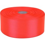 Baocuan Satin Ribbon 50 Yards Solid Fabric Ribbons Roll for Wedding Invitations, Bridal Bouquets, Sewing, Party Decorations, Gift Wrapping and More (Orange red, 1-1/2 inch)
