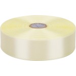Baocuan Satin Ribbon 50 Yards Solid Fabric Ribbons Roll for Wedding Invitations, Bridal Bouquets, Sewing, Party Decorations, Gift Wrapping and More (Rice White, 1 inch)