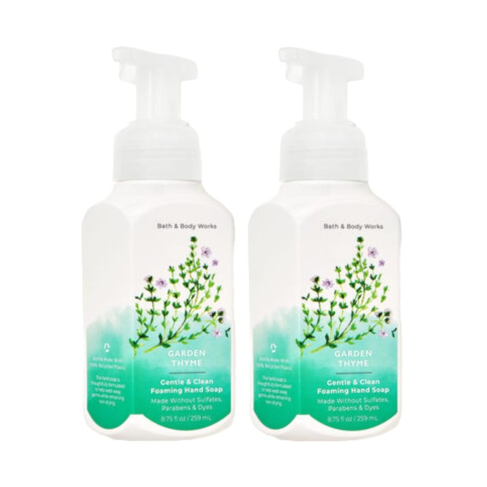 Bath and Body Works Gentle & Clean Foaming Hand Soap 8.75 Ounce 2-Pack (Garden Thyme)