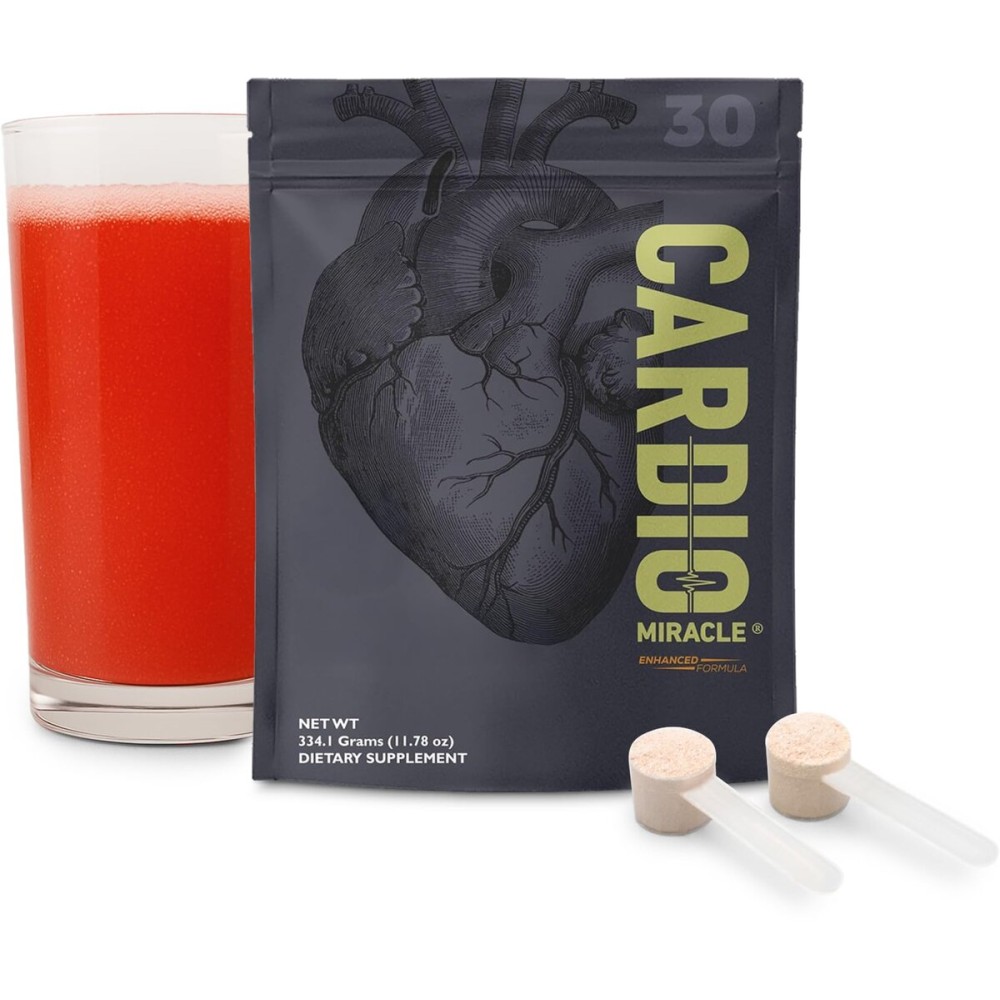 Cardio Miracle Nitric Oxide Supplement 30 Servings - Beet Root Powder with L-Arginine to Support Circulation, Blood Flow, Energy, Endurance, Stamina & Heart Health for Men and Women