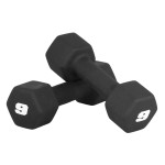 CAP Barbell 9 LB Neoprene Dumbbell Hand Weights - Pair | Black