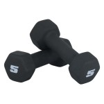 CAP Barbell 5 LB Neoprene Dumbbell Hand Weights - Pair | Black