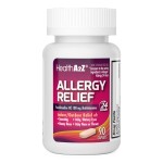 HealthA2Z Fexofenadine Hydrochloride 180mg, Antihistamine for Allergy Relief, 24-Hour Antihistamine for Allergy Relief (90 Counts)