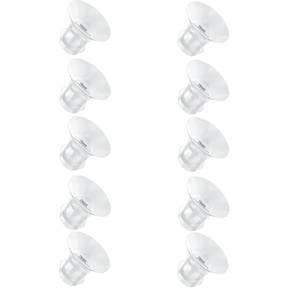 Flange Inserts 18mm for Medela,Spectra 24mm Shields/Flanges,Compatible with Momcozy S12 Pro/S9 Pro/S9/S12 Wearable Breast Pump,Reduce 24mm Nipple Tunnel Down to 18mm,10PCS