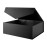 BLK&WH Extra Large Gift Box with Lid 19.2x15.8x7 Inches, Black Gift Box for Clothes and Large Gifts (Matte Black)