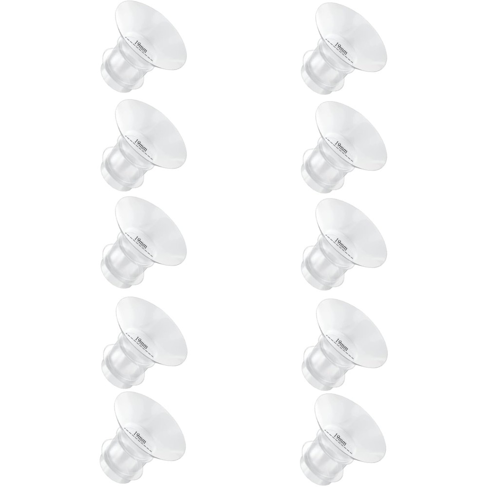Flange Inserts 19mm for Medela,Spectra 24mm Shields/Flanges,Compatible with Momcozy S12 Pro/S9 Pro/S9/S12 Wearable Breast Pump,Reduce 24mm Nipple Tunnel Down to 19mm,10PCS