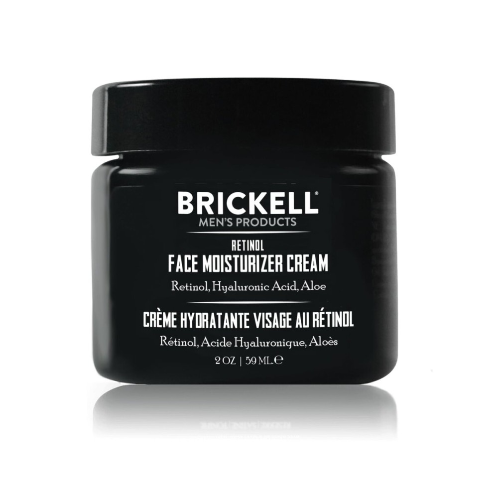 Brickell Men\'s Retinol Face Moisturizer Cream For Men, Natural & Organic, Anti-Wrinkle Face Night Cream with Retinol & Hyaluronic Acid To Reduce Fine Lines and Even Skin Tone, Fragrance-Free, 2 Ounce