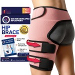 Dr. Arthritis Sciatica Hip Brace with Adjustable Thigh Compression, Hip Stabilizer for Walking, Sports & Daily Comfort, Sciatica Pain Relief Devices for Joint Stability & Injury Recovery (Pink, S/M)