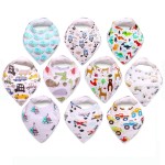 KiddyStar Organic Cotton Baby Bibs for Boys & Girls - Soft, Absorbent Teething & Drool Bibs - Adjustable Snaps for Toddlers