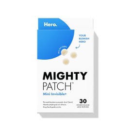Mighty Patch Mini Invisible+ Patches - X-Small Daytime Hydrocolloid Acne Pimple Patches for Covering Zits & Blemishes, Blends Into Skin & Barely There (30 Count, 10mm Patch)