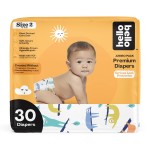 Hello Bello Premium Baby Diapers Size 2, 30 Count of Disposable, Extra-Absorbent, Hypoallergenic Diapers with Snug and Comfort Fit, Sleepy Sloth