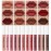 12Pcs Makeup Matte Lipstick Lip Kit, Warm Neutrals & Vintage Reds Non-Stick Cup Not Fade Liquid Lipstick Waterproof Long Lasting Durable Nude Lip Gloss Beauty Cosmetics Gift Box Makeup Set Kit