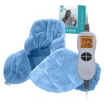 Ruqiji Neck&Shoulder&Back Heating Pad, Pain Relief for Back/Neck/Shoulders/Menstrual Pain, Christmas Gifts for Women Men Mom Dad (01-Light Blue, 19 x 24)