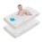 BEDLORE Waterproof Crib Mattress Protector 2 Pack, Ultra Soft Bamboo Viscose Crib Mattress Pad Cover, Noiseless Toddler Mattress Protector for Standard Baby Bed Size 52\'\'x28\'\', White
