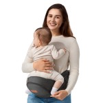 besrey Toddler Hip Carrier - Side Baby Carrier, Up to 44lb, Dad Infant Carrier Hipseat (Grey)