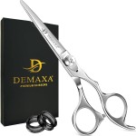 DEMAXA 6.5 Premium Hair Scissors Professionally Sharp Barber Shears - High Carbon Steel Hair Cutting Scissors with Smooth Sharp Edge Blades - Hair Trimming Shears for women Salon & Personal Use