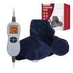 Ambershine 19\'\'x24\'\' Weighted Neck & Shoulder Heating Pad, 2.5lbs with 12 Temperature Settings& 4 Auto-Off Timers, Pain Relief for Neck/Shoulder/Back, Christmas Gifts for Women Men Mom Dad(Navy Blue)