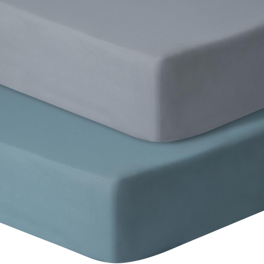 GUNTAIL Baby Crib Sheets for Boys Girls, 2 Pack Fitted Crib Sheet for Standard Crib and Toddler Mattress, Soft Microfiber Baby Sheet 52x28x8in. (Dark Green & Dark Grey)