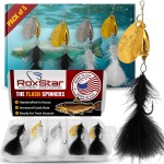 RoxStar Fly Strikers New Flash-Buggerz Series | We Perfected The in-Line Spinner | Hand-Made in The USA | Most Versatile Fishing Spinner for Trout, Bass, Pike, Panfish