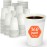 Dealusy 360 Count 12 oz Coffee Cups, Leak-Free Food Safe Paper Cups 12 oz, Disposable 12oz White Paper Cups for Cold and Hot Drinks