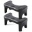 Recximi 2 Pack Black Squatting Toilet Stool, Potty Stool for Bathroom Pooping, 7 Inch Toilet Poop Stool for Adults and Kids, Detachable Foot Step for Toilet, with Dual Anti Slip Design