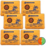 Wisesorb 50g x 6 Packs Rechargeable Desiccant Packs, Orange Indicating Silica Gel Packets, Moisture Absorber for Storage, Seeds, 3D Filaments, Electronics, Safes, Luggage - Reusable Dehumidifier Bags