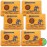 Wisesorb 50g x 6 Packs Rechargeable Desiccant Packs, Orange Indicating Silica Gel Packets, Moisture Absorber for Storage, Seeds, 3D Filaments, Electronics, Safes, Luggage - Reusable Dehumidifier Bags