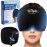 Hilph Adjustable Migraine Relief Cap with Thickened Gel Cold Compress, Headache Relief Cap, Face Cooling Mask Gel Head Wrap for Tension, Stress & Hangover, Soothing Gifts for Women Men Black