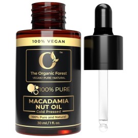 100% Plant Based Macadamia Hair Oil with Dropper | Perfect Macadamia Oil for Soft Skin, Strong Hair, Scalp Massage, Face Moisturizer & Body Massage | Sulfate & Paraben Free