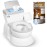 Real Feel 2-in-1 Potty with Wipes Storage, Flushing Sounds & Disposable Liners - Realistic Toilet - Easy to Clean & Assemble - Jool Baby (Gray)
