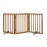 Mino Kesper Freestanding Pet Gate Foldable Dog Gate (55 inches Wide) Walnut Bamboo Dog Gates for Stairs Doorways House (2 Support Feet Included)