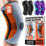 DR. BRACE ELITE Knee Brace with Size Stabilizer (2 Pack) Knee Brace for Women & Men, Workout, Sports, Daily Knee Compression Sleeve for Maximum Knee Pain Support & Fast Recovery (Venus, Large)