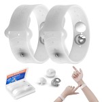 LYJEE Nausea Bands for Morning Sickness Relief Motion Sickness Bands for Adults and Kids Acupressure Sea Sickness Wristbands for Cruise Travel,Relief of Nausea Headaches,Insomnia,Anxiety,Sleep Aid