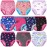 BIG ELEPHANT 10 Packs Baby Girls\' and Boys\' Potty Training Pants, 100% Cotton Absorbent Training Underwear for Toddler, 2T
