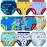 BIG ELEPHANT 10 Packs Baby Girls\' and Boys\' Potty Training Pants, 100% Cotton Absorbent Training Underwear for Toddler, 5-6Y