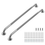 Grab Bars for Shower, 1 Pack 36-Inch Anti Slip Shower Handles for Elderly, Safety Shower Grab Bar, Stainless Steel Handicap Grab Bars for Bathroom,Toilet (Brushed Nickel, 1 Diameter)
