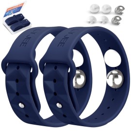 LYJEE Motion Sickness Bands - Adjustable Acupressure Wristbands for Nausea, Headaches, Anxiety & Morning Sickness - Dark Blue