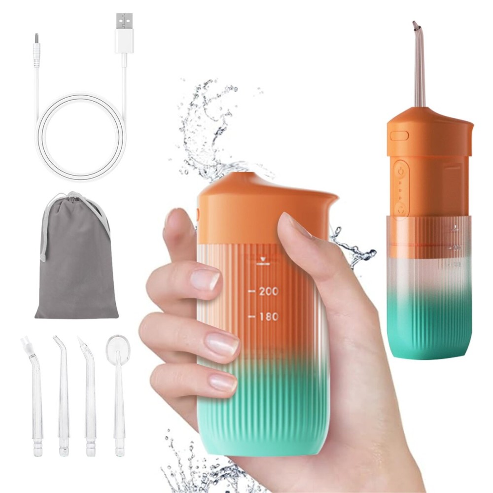 Portable Water Flosser for Teeth Travel Mini Small Water Flosser Compact Electric Oral Irrigator Dental Flossing for Teeth Cleaning Cordless Advanced Tonsil Stone Kids Adults Braces