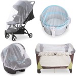 2 Pack Baby Mosquito Net for Stroller, Durable Bug Net for Stroller, Car Seats, Bassinets, Cradles, Playards, Pack N Plays and Portable Mini Crib, Portable & Durable Baby Insect Netting