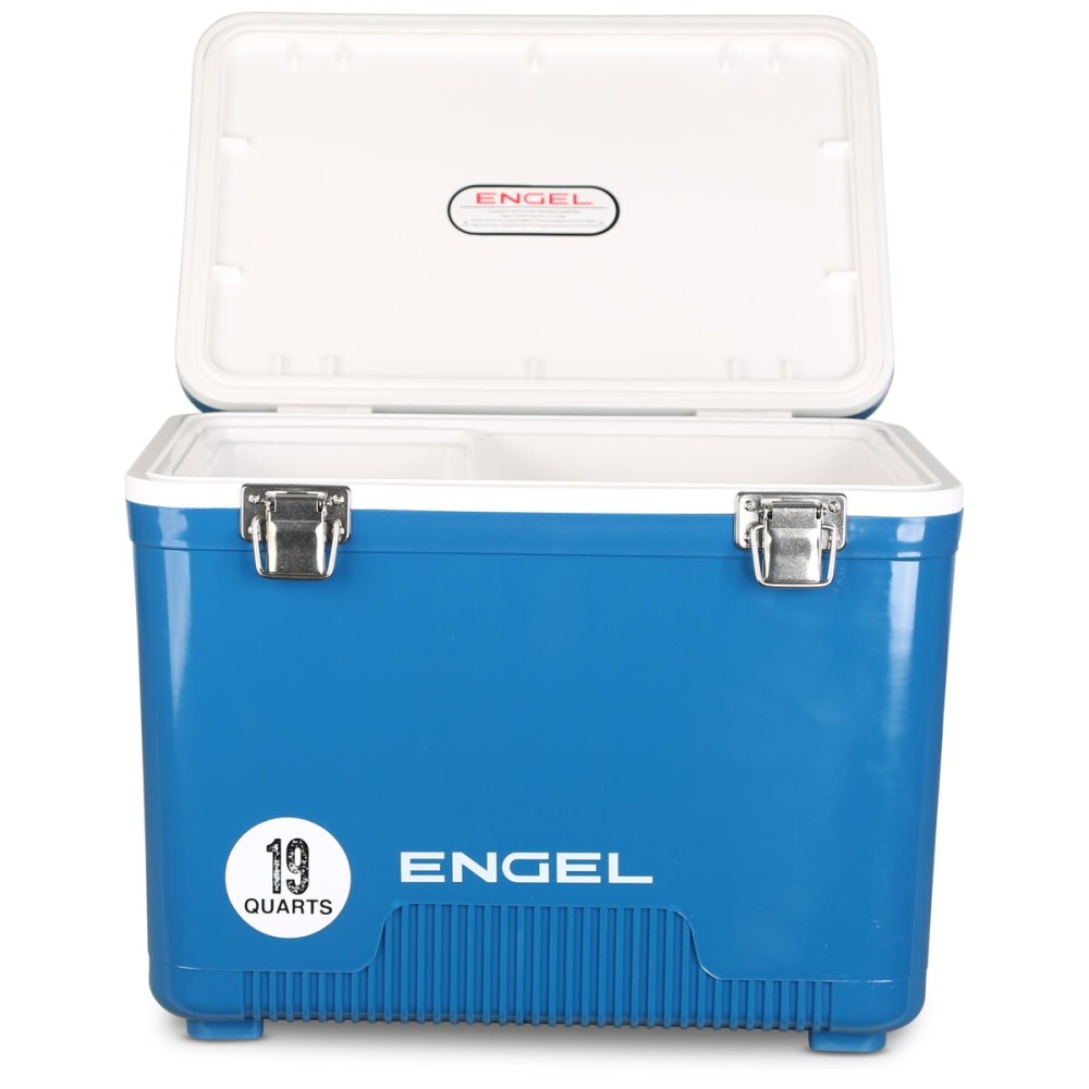 Engel UC19 19qt Leak-Proof, Air Tight, Drybox Cooler and Small Hard Shell Lunchbox for Men and Women in Elemental Blue