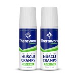 Theraworx Relief for Muscle Cramps Roll-On Fast-Acting Muscle Spasm, Leg Soreness with Magnesium Sulfate - 2.5 oz - 2 Count