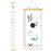 Mibote Baby Growth Height Chart Handing Ruler Wall Decor for Kids, Canvas Removable Height Growth Chart 79 x 7.9 (Letters)